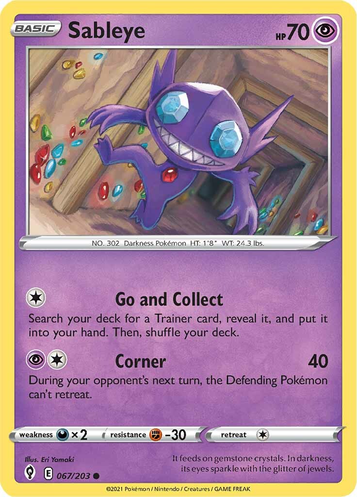 Sableye (067/203) [Sword & Shield: Evolving Skies] | Good Games Cannington