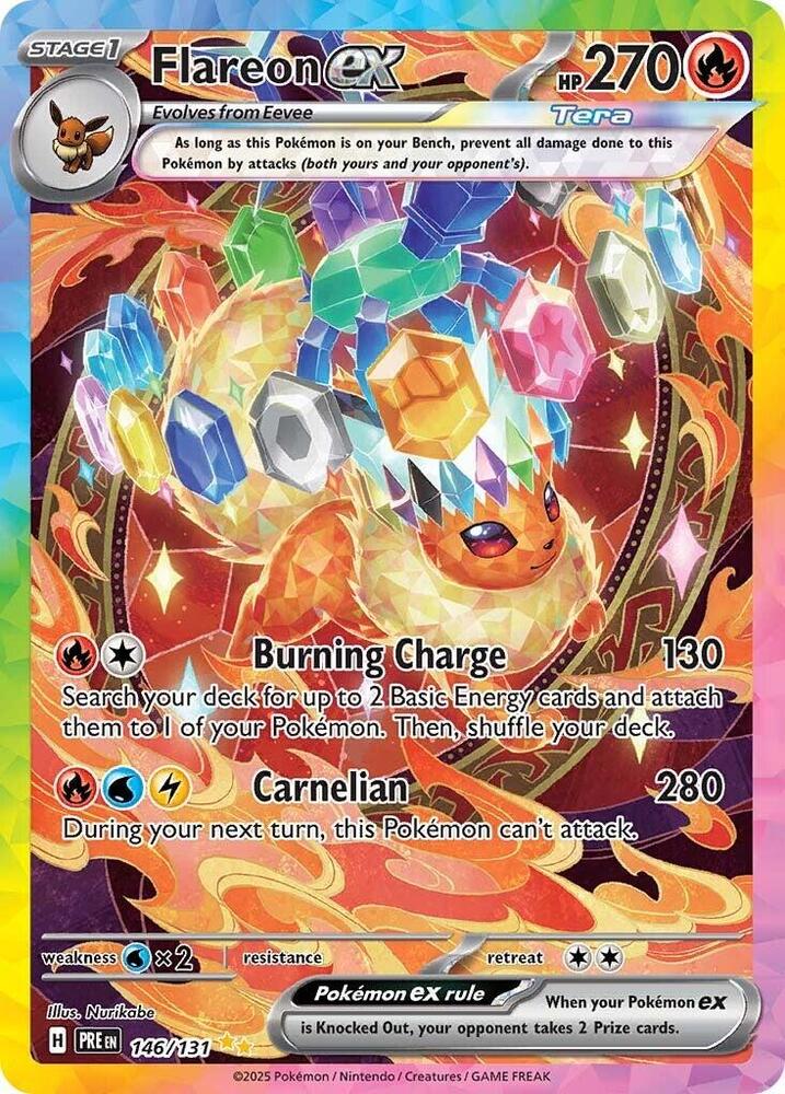 Flareon ex 146/131 (SV: Prismatic Evolutions)  - Holofoil | Good Games Cannington