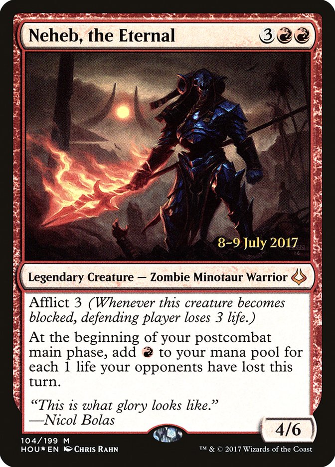 Neheb, the Eternal [Hour of Devastation Prerelease Promos] | Good Games Cannington