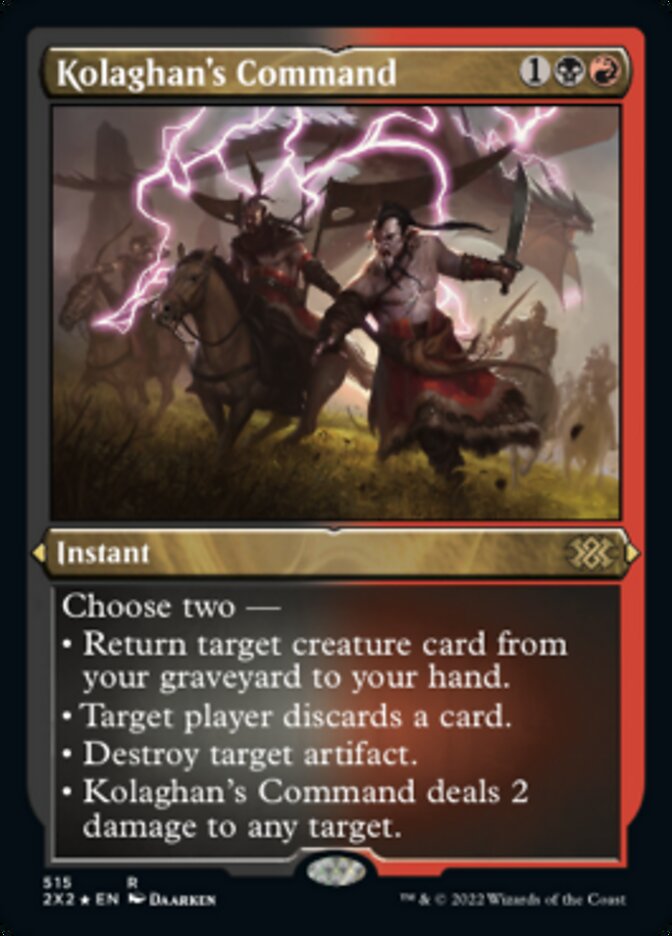Kolaghan's Command (Foil Etched) [Double Masters 2022] | Good Games Cannington