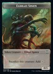 Eldrazi Spawn // Human Double-Sided Token [Streets of New Capenna Commander Tokens] | Good Games Cannington