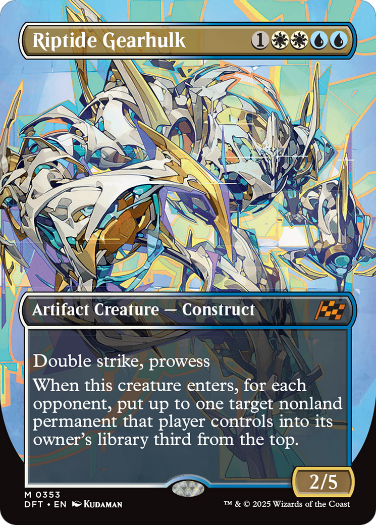 Riptide Gearhulk (Borderless) [Aetherdrift] | Good Games Cannington