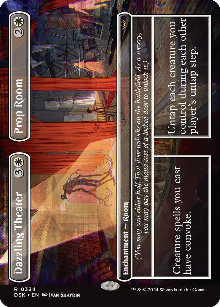 Dazzling Theater Prop Room Borderless 334 (Duskmourn: House of Horror)  | Good Games Cannington
