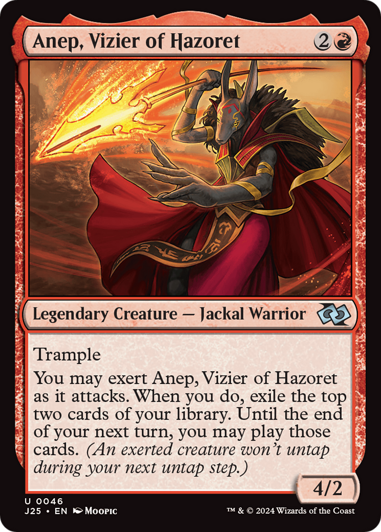 Anep, Vizier of Hazoret (Anime) [Foundations Jumpstart] | Good Games Cannington