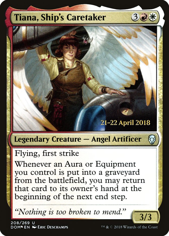 Tiana, Ship's Caretaker [Dominaria Prerelease Promos] | Good Games Cannington
