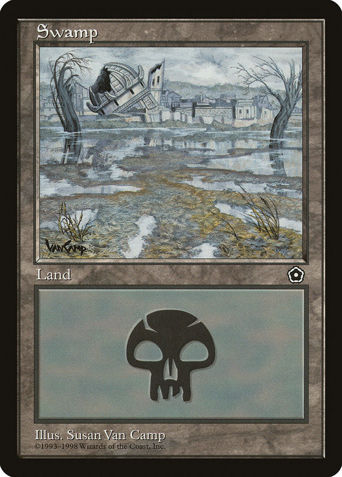 Swamp (Black Signature) [Portal Second Age] | Good Games Cannington