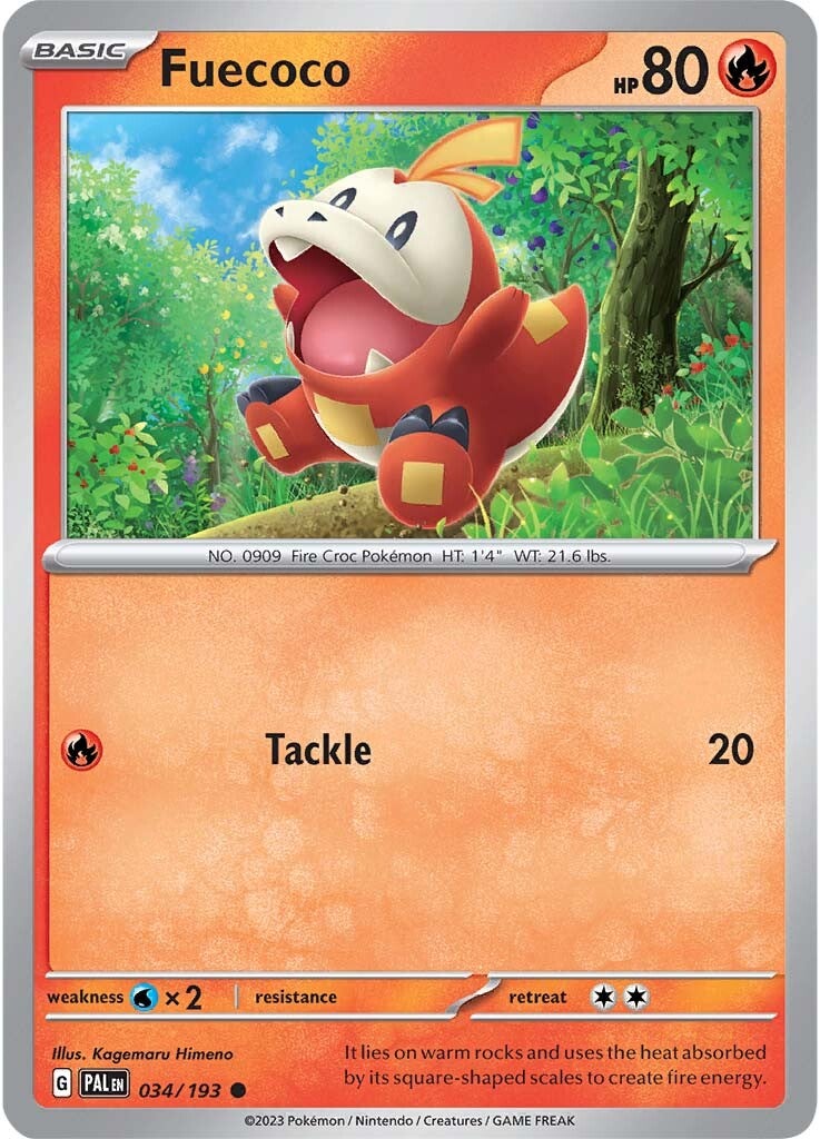 Fuecoco (034/193) [Scarlet & Violet: Paldea Evolved] | Good Games Cannington