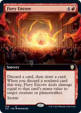 Fiery Encore Extended Art 378/81 (Commander 2021)  | Good Games Cannington