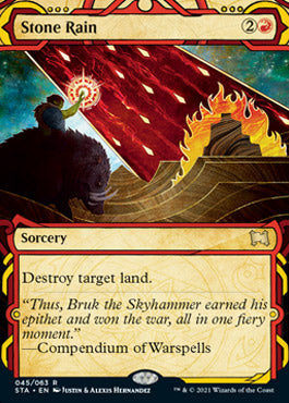 Stone Rain (Foil Etched) [Strixhaven: School of Mages Mystical Archive] | Good Games Cannington
