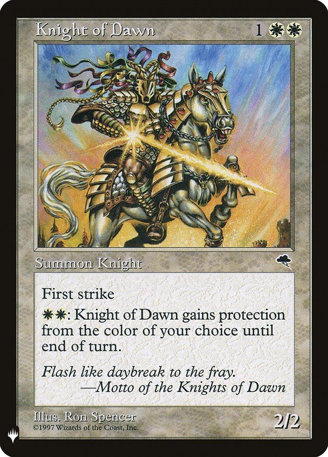 Knight of Dawn [Mystery Booster] | Good Games Cannington