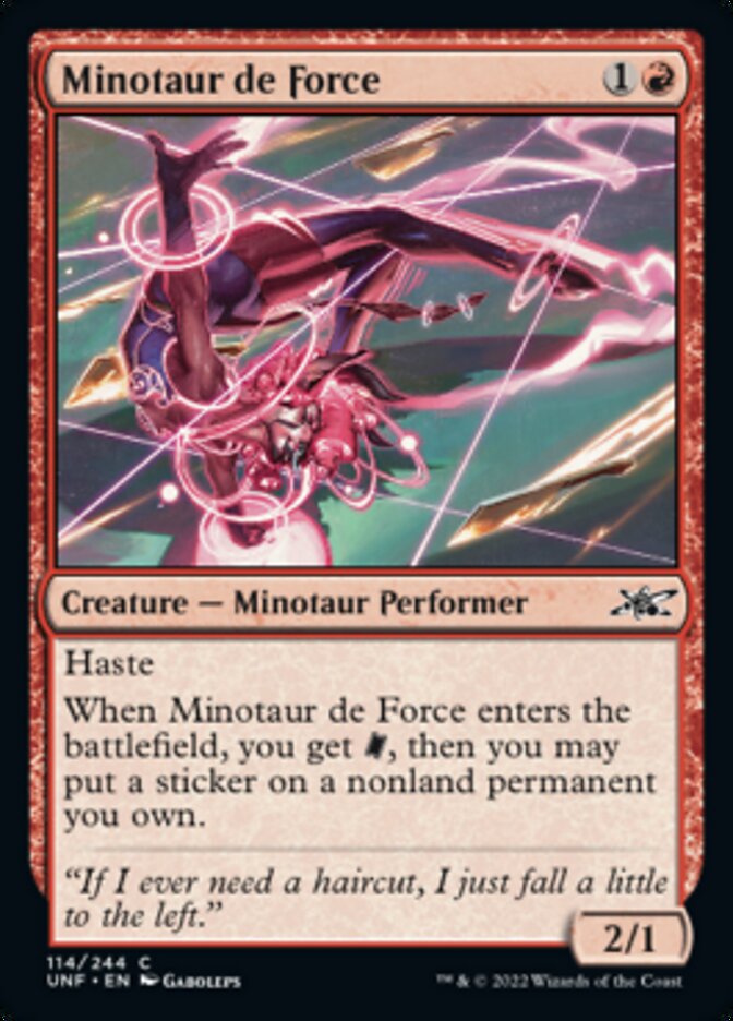 Minotaur de Force [Unfinity] | Good Games Cannington