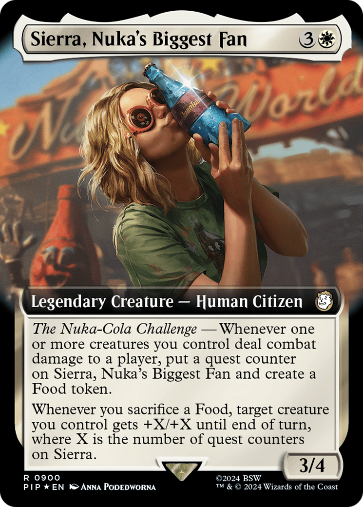 Sierra, Nuka's Biggest Fan (Extended Art) (Surge Foil) [Fallout] | Good Games Cannington