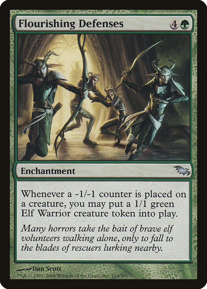 Flourishing Defenses 114/301 (Shadowmoor)  | Good Games Cannington