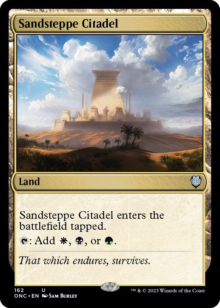 Sandsteppe Citadel [Phyrexia: All Will Be One Commander] | Good Games Cannington