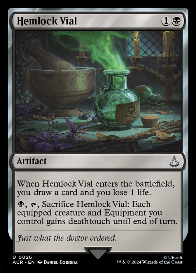 Hemlock Vial 26/110 (Universes Beyond: Assassin's Creed)  - Foil | Good Games Cannington