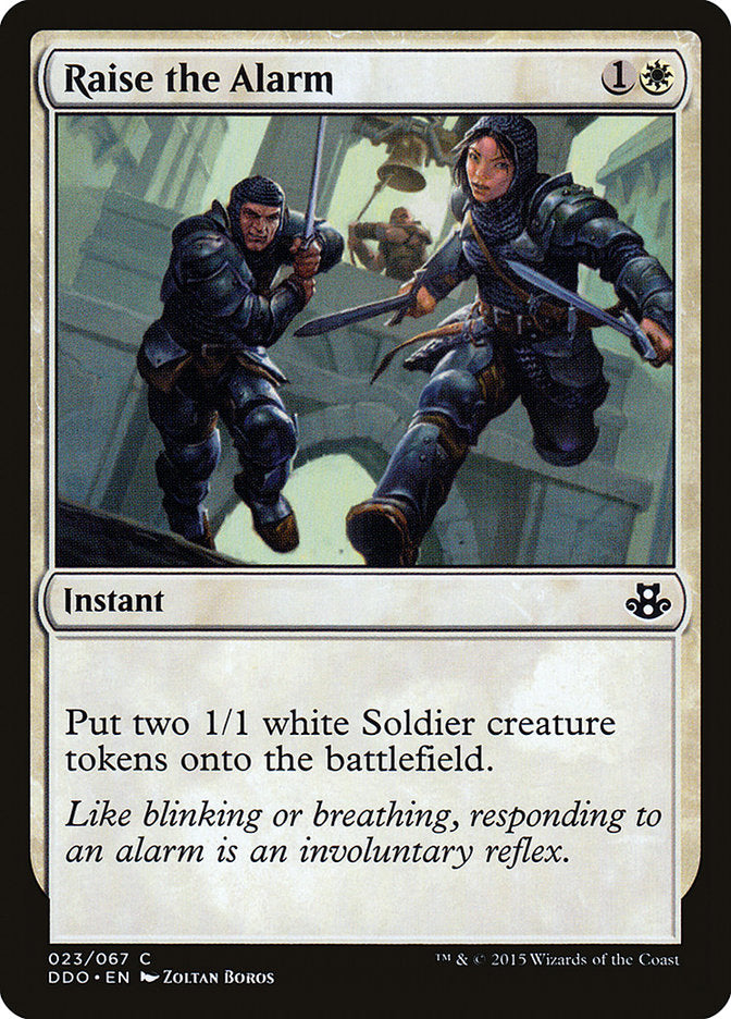 Raise the Alarm [Duel Decks: Elspeth vs. Kiora] | Good Games Cannington