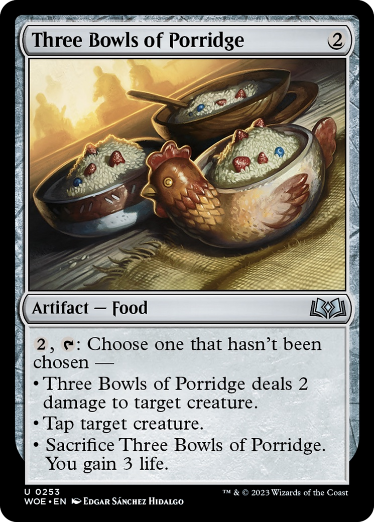 Three Bowls of Porridge [Wilds of Eldraine] | Good Games Cannington