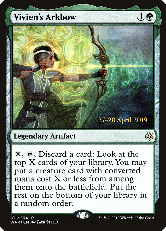 Vivien's Arkbow [War of the Spark Prerelease Promos] | Good Games Cannington