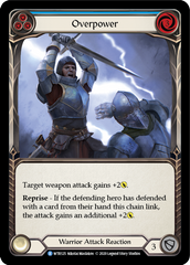 Overpower (Blue) [U-WTR125] (Welcome to Rathe Unlimited)  Unlimited Normal | Good Games Cannington
