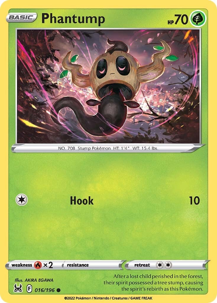 Phantump (016/196) [Sword & Shield: Lost Origin] | Good Games Cannington