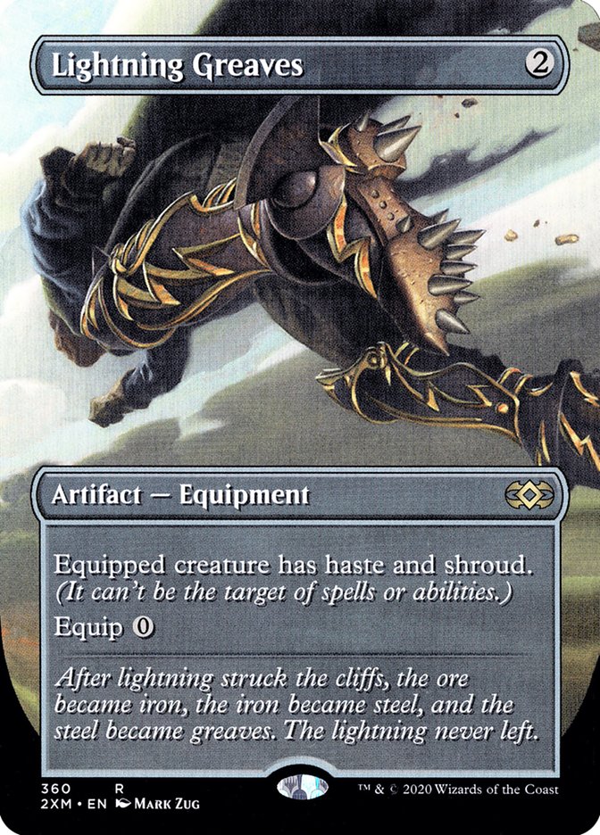 Lightning Greaves (Toppers) [Double Masters] | Good Games Cannington