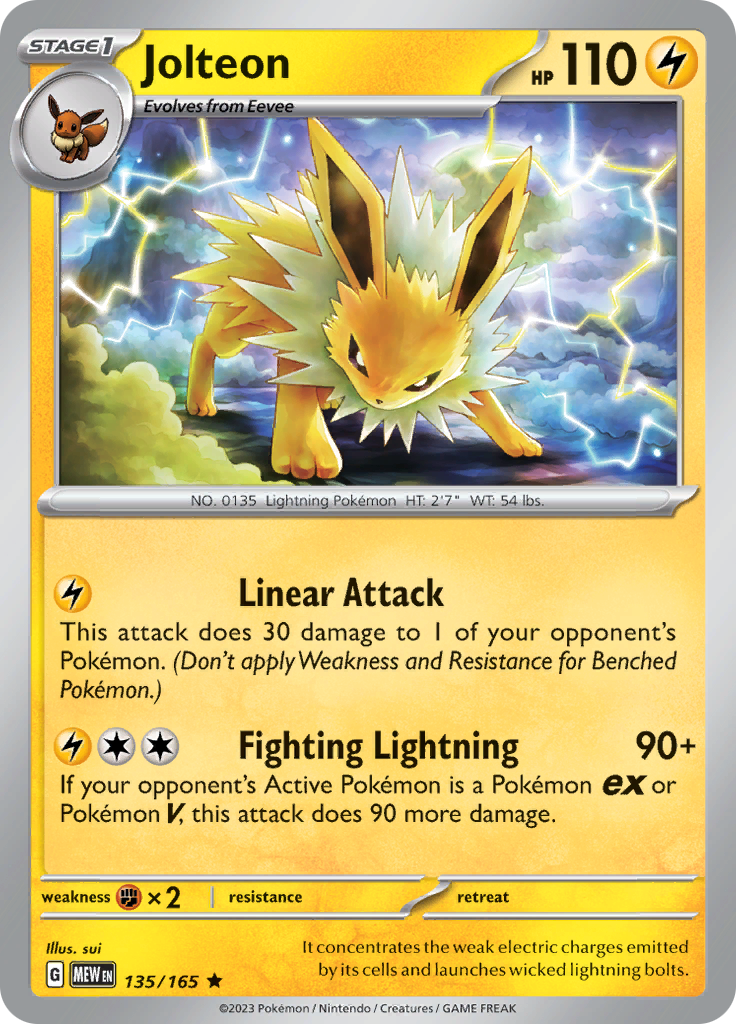 Jolteon (135/165) [Scarlet & Violet 151] | Good Games Cannington
