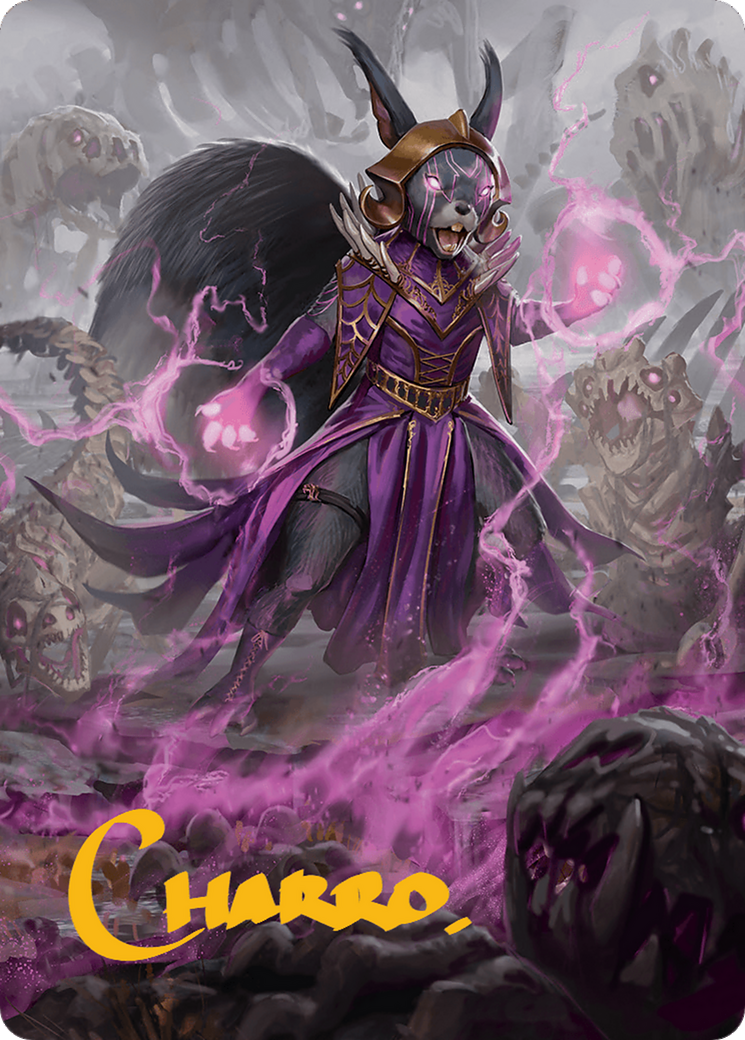 Liliana of the Dark Realms Art Card (Gold-Stamped Signature) [Bloomburrow Art Series] | Good Games Cannington