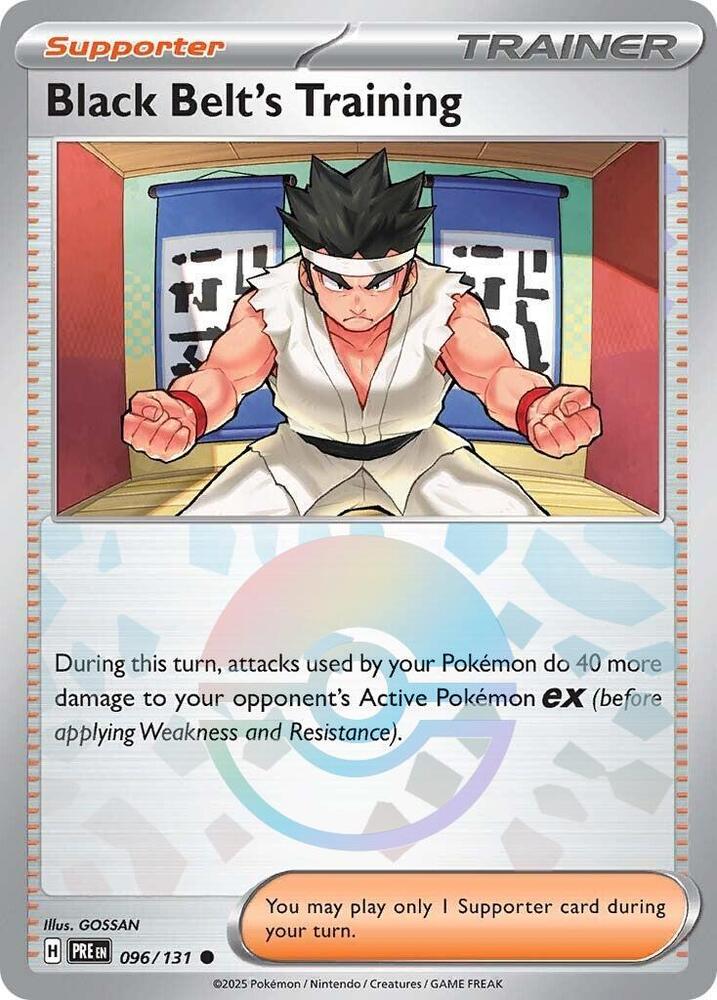 Black Belt's Training (096/131) (Poke Ball Pattern) [Scarlet & Violet: Prismatic Evolutions] | Good Games Cannington
