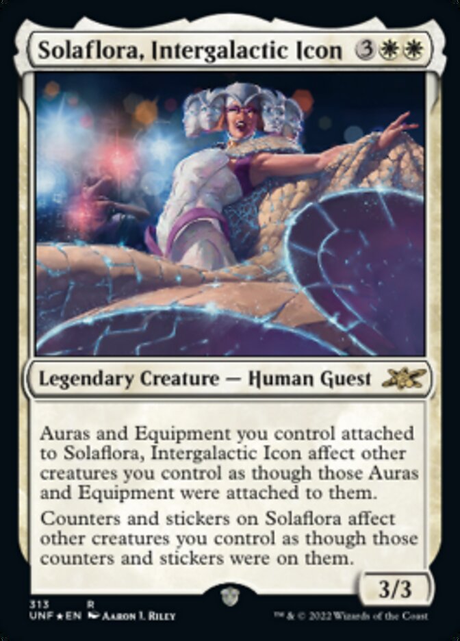 Solaflora, Intergalactic Icon (Galaxy Foil) [Unfinity] | Good Games Cannington