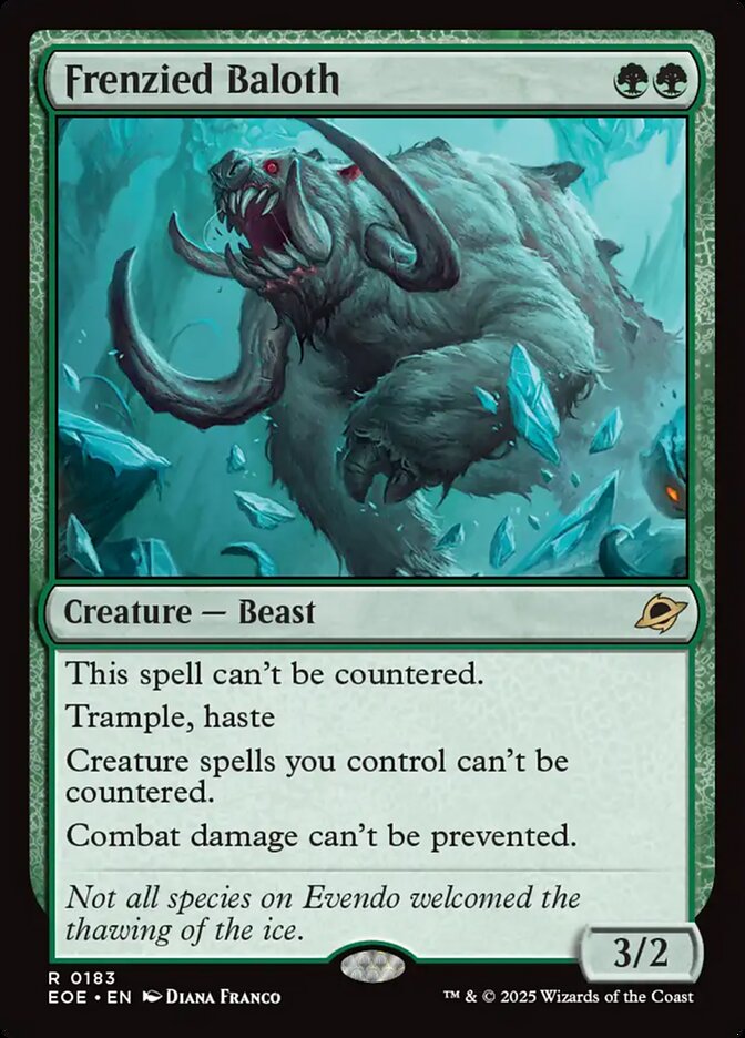 Frenzied Baloth 183 (Edge of Eternities)  - Foil | Good Games Cannington