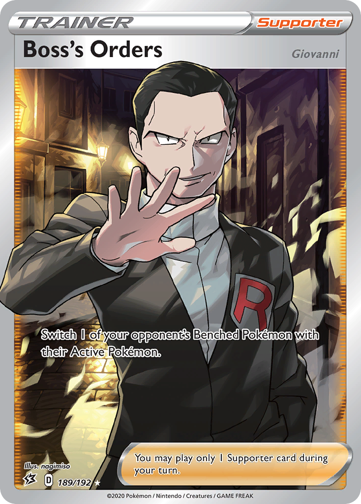 Boss's Orders (189/192) (Giovanni) [Sword & Shield: Rebel Clash] | Good Games Cannington