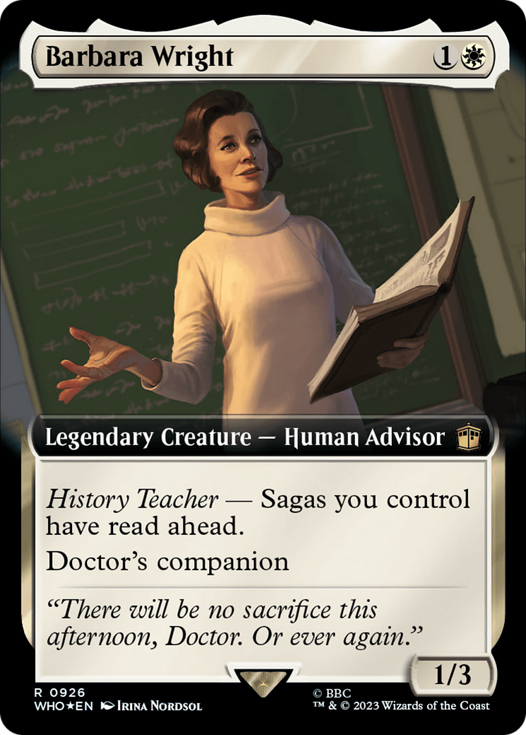 Barbara Wright (Extended Art) (Surge Foil) [Doctor Who] | Good Games Cannington