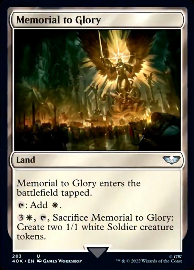 Memorial to Glory (Surge Foil) [Warhammer 40,000] | Good Games Cannington