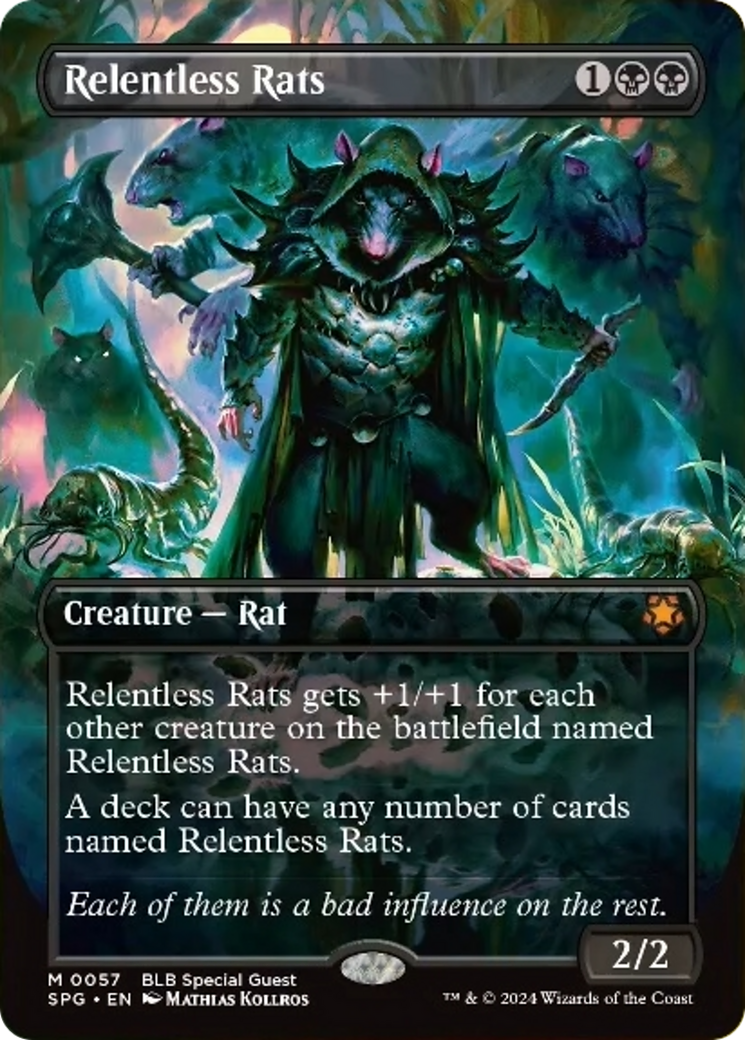 Relentless Rats (Borderless) [Bloomburrow Special Guests] | Good Games Cannington