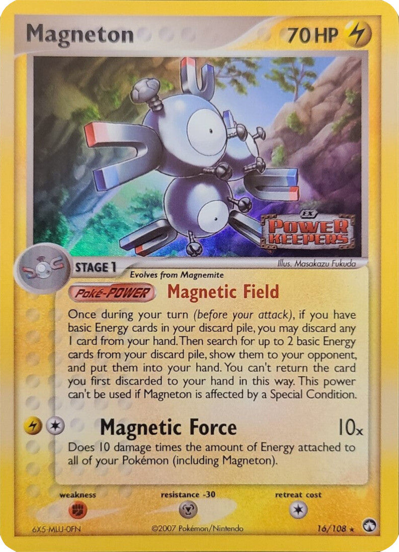 Magneton (16/108) (Stamped) [EX: Power Keepers] | Good Games Cannington