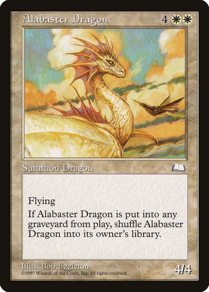 Alabaster Dragon 2/167 (Weatherlight)  | Good Games Cannington