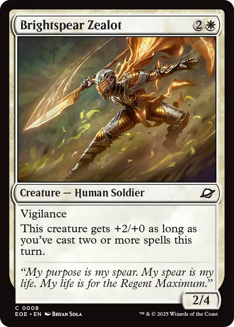 Brightspear Zealot [Edge of Eternities] | Good Games Cannington