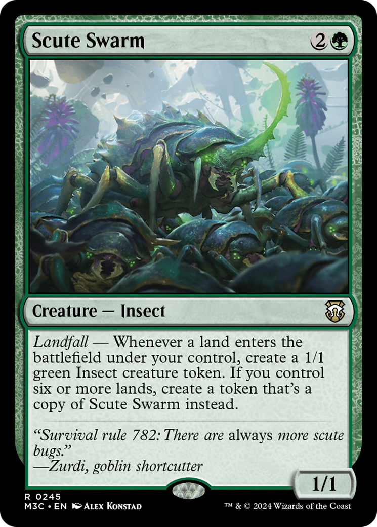 Scute Swarm (Ripple Foil) [Modern Horizons 3 Commander] | Good Games Cannington