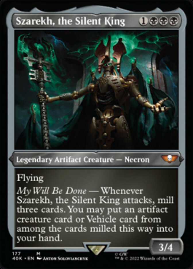 Szarekh, the Silent King (Display Commander) (Surge Foil) [Warhammer 40,000] | Good Games Cannington