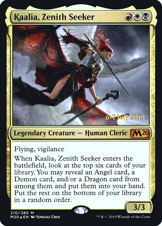 Kaalia, Zenith Seeker [Core Set 2020 Prerelease Promos] | Good Games Cannington