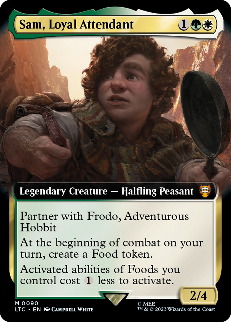 Sam, Loyal Attendant (Extended Art) [The Lord of the Rings: Tales of Middle-Earth Commander] | Good Games Cannington