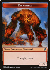 Human Soldier // Elemental Double-Sided Token [Theros Beyond Death Tokens] | Good Games Cannington
