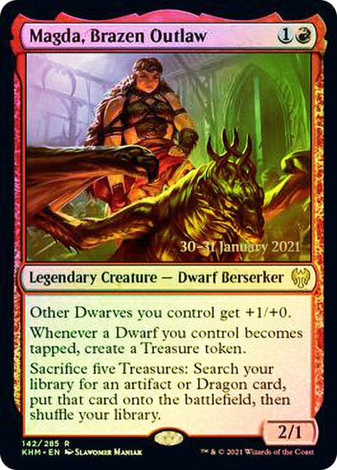 Magda, Brazen Outlaw [Kaldheim Prerelease Promos] | Good Games Cannington