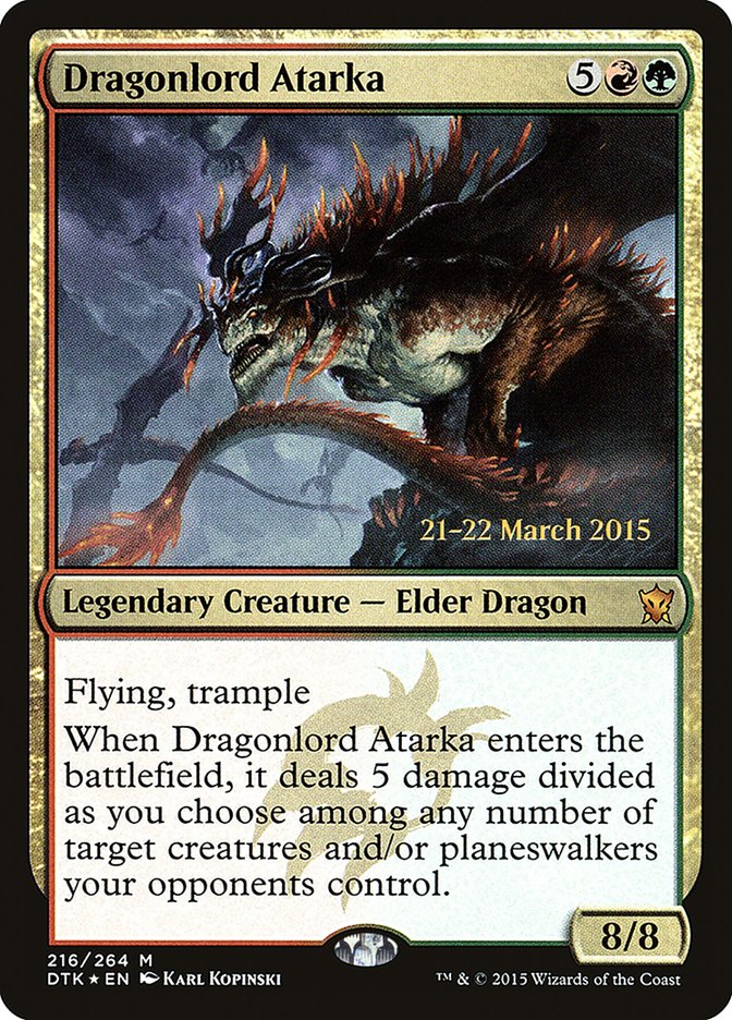 Dragonlord Atarka [Dragons of Tarkir Prerelease Promos] | Good Games Cannington