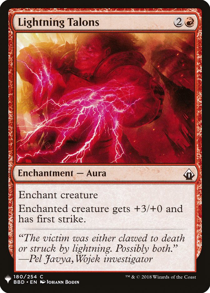 Lightning Talons [Mystery Booster] | Good Games Cannington