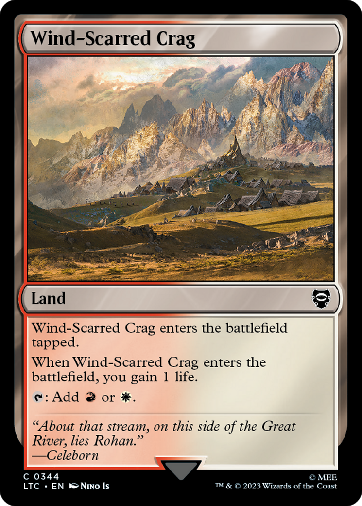 Wind-Scarred Crag [The Lord of the Rings: Tales of Middle-Earth Commander] | Good Games Cannington