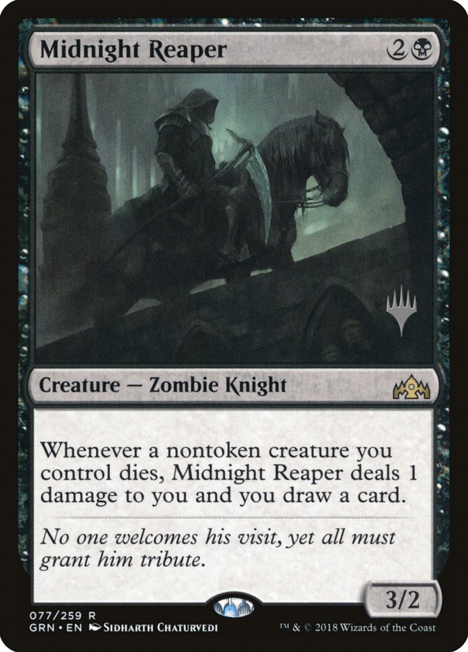 Midnight Reaper (Promo Pack) [Guilds of Ravnica Promos] | Good Games Cannington