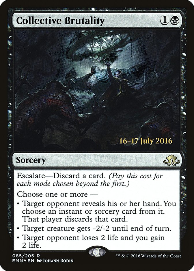 Collective Brutality [Eldritch Moon Prerelease Promos] | Good Games Cannington