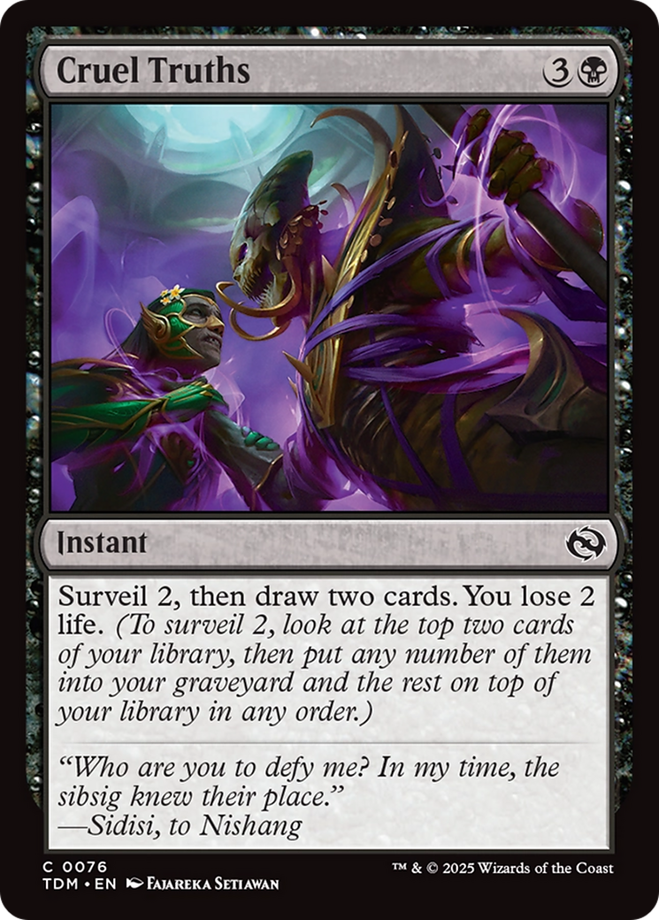 Cruel Truths [Tarkir: Dragonstorm] | Good Games Cannington
