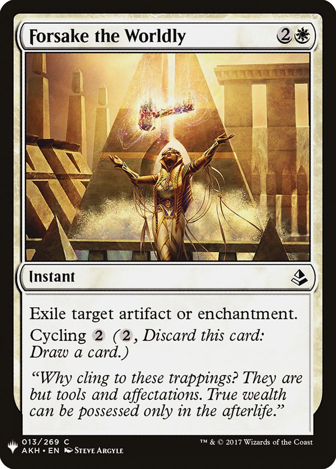 Forsake the Worldly [Mystery Booster] | Good Games Cannington